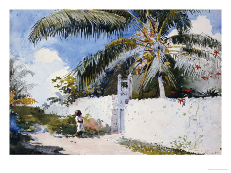 A Garden in Nassau, 1885 By Winslow Homer